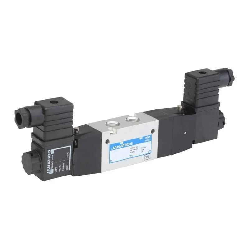 Janatics 5/3 Type G1/4 Solenoid Spring Centered Valve, DS275SC61-W
