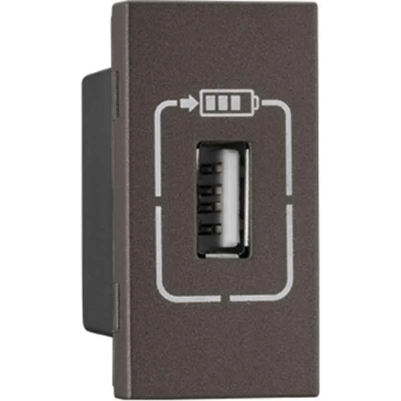 Legrand Myrius Nextgen 1.5A 1 Module USB Type-A Charcoal Grey Socket, 679488