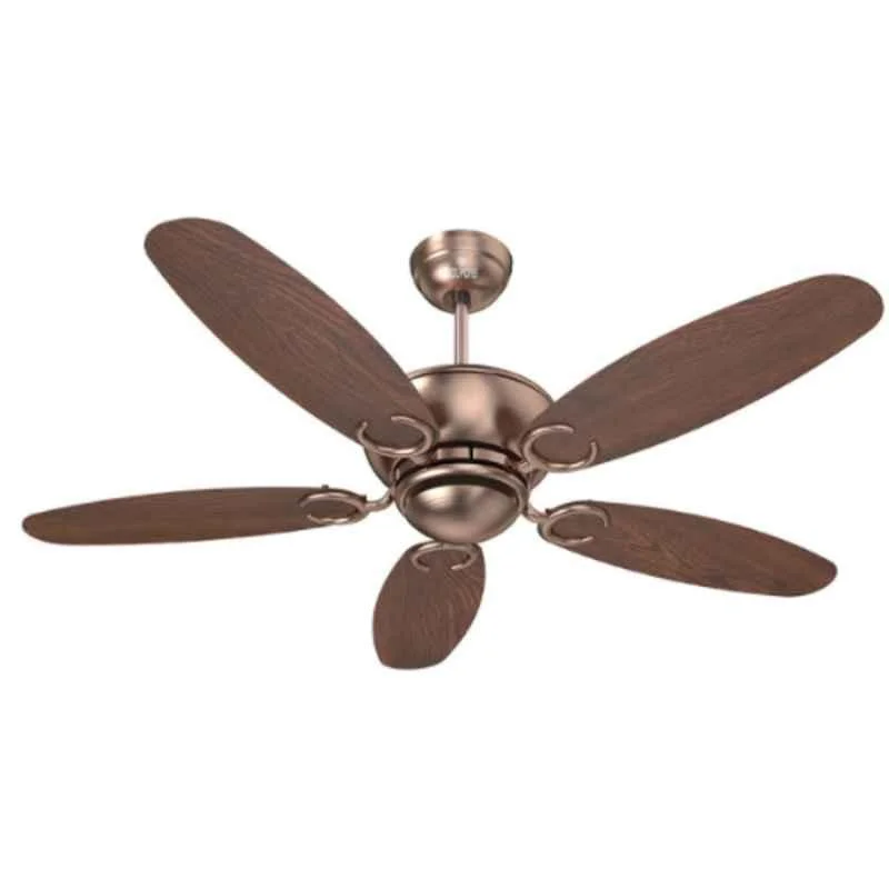Polycab Superia Sp04 75W 340rpm Antique Copper Rosewood Premium Ceiling Fan, FCESPST003P, Sweep: 1200 mm