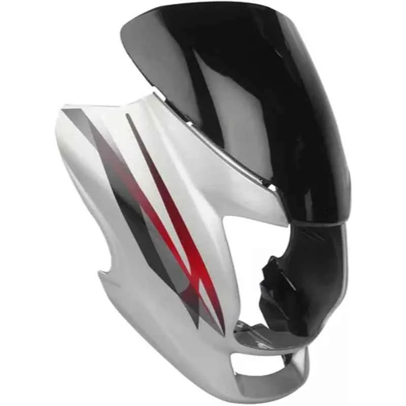 Ultra Headlight Visor for Motocorp Super Splendor Grey Uf113D, ULT-W2IHPD