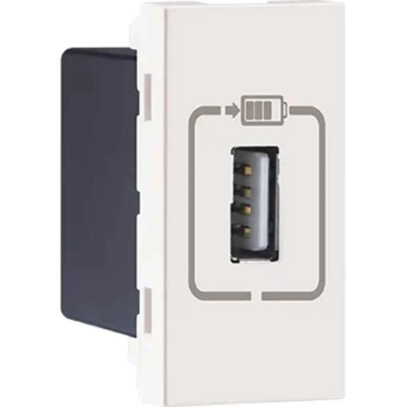 Legrand Arteor 1.5A 1 Module Magnesium Type-C USB Charger Socket, 5736 36
