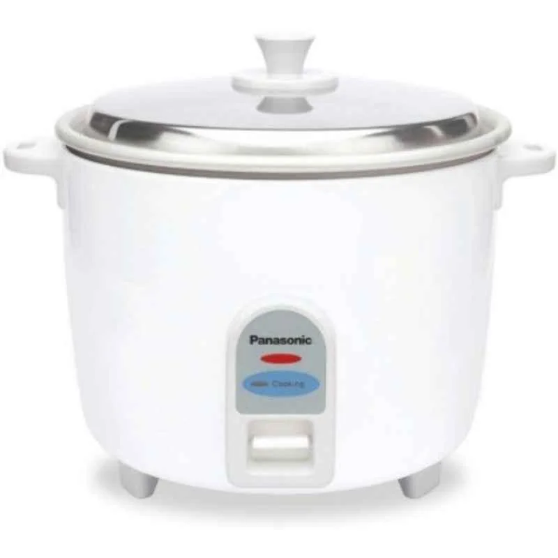 Panasonic 750W 2.2 Litre Aluminium White Electric Rice Cooker, SR-WA22 (J)