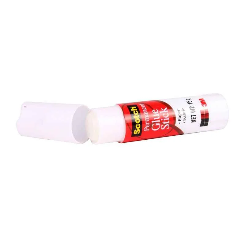 3M Scotch 15g Permanent White Glue Stick, IX810122149 (Pack of 5)