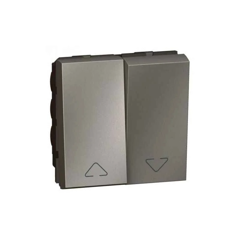 Legrand Arteor 2 Module Square Magnesium Switch for Electric Shutter, 5727 20