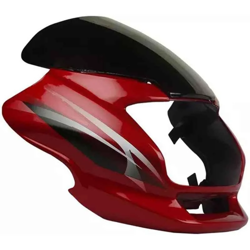 Ultra Headlight Visor for Motocorp Super Splendor Red Uf113C, ULT-9VESFQ