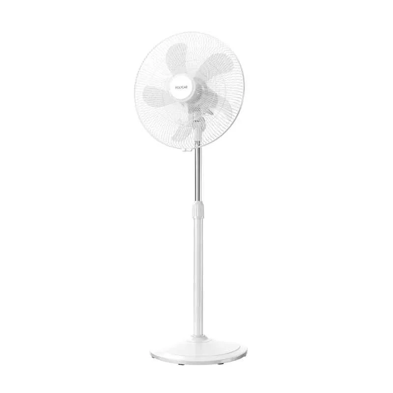 Polycab Optima Mini 60W Cream White Silent Operation 5 Blade Pedestal Fan, Sweep: 400 mm