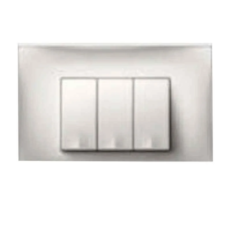 Legrand Lyncus 16 Module Polycarbonate Champagne Cover Plate with Frame, 6775 96