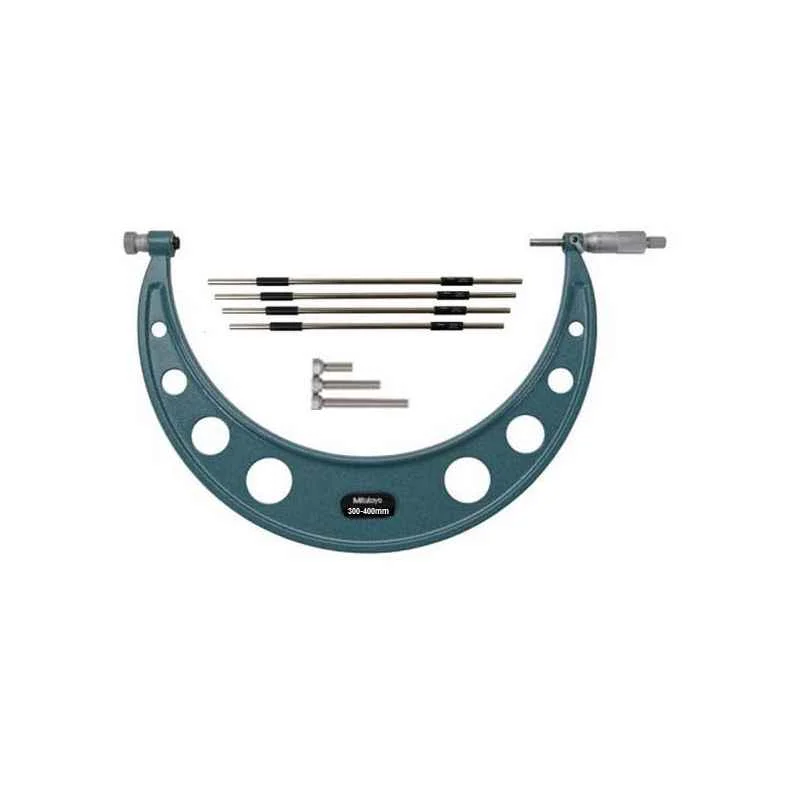 Mitutoyo Interchangeable Anvil Micrometer, 104-142A, Range: 300-400 mm