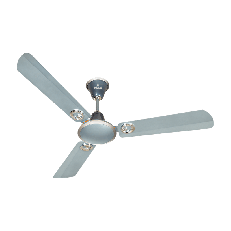 Polycab Elanza Plus 52W 280rpm Pearl Blue Ceiling Fan, Sweep: 1200 mm