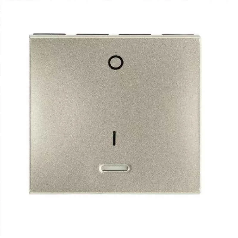 Legrand Arteor 20A 2 Module 1 Way Double Pole Champagne Switch with Indicator, 5748 15