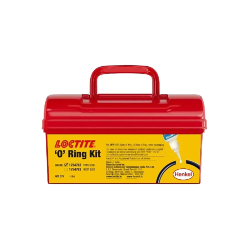 Loctite O-RING KIT MM SIZES, Nitrile Rubber Cord Repair Kit, Splicing Jig & Knife Included, Make Custom O-Rings Instantly, Use with Loctite 406
