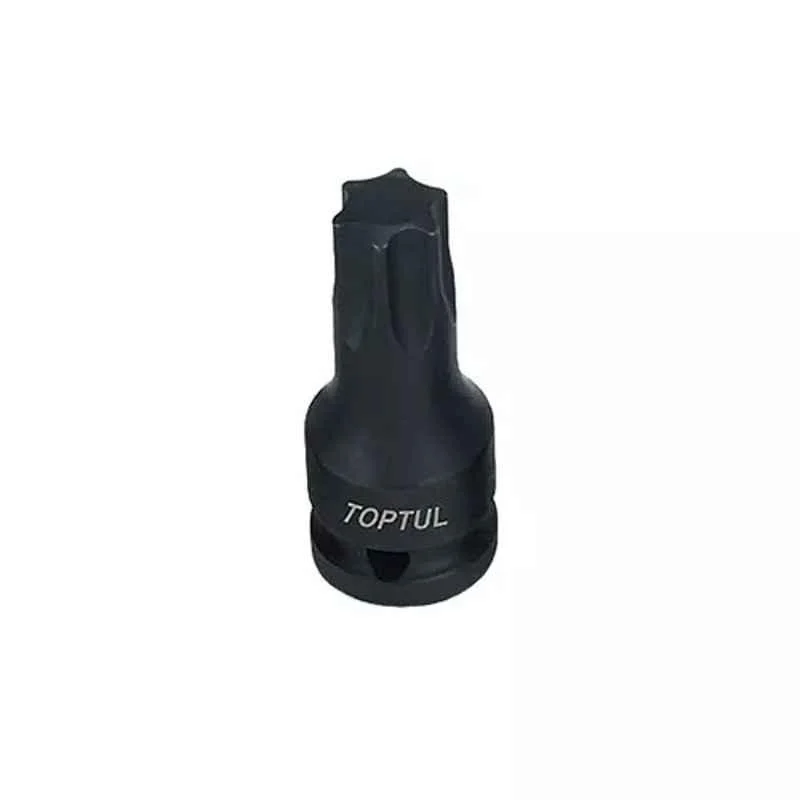 Topul 1/2 inch T55 60mm Square Drive Star Bit Impact Socket, KADA1655 (Pack of 25)