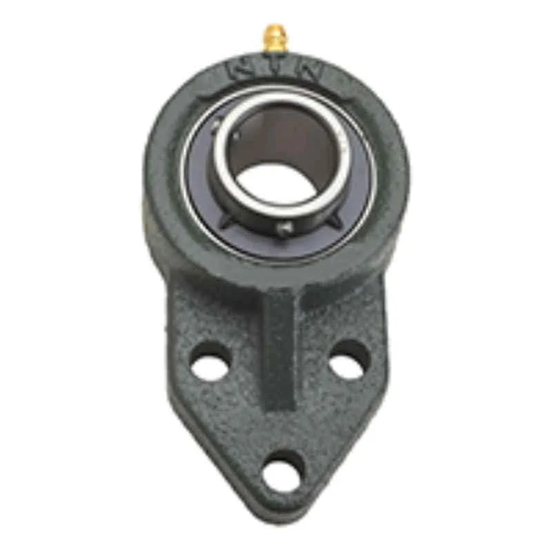 NTN 40x100x49.2mm Cast Iron Three Bolt Flanged Ball Bearing Unit UCFH208D1