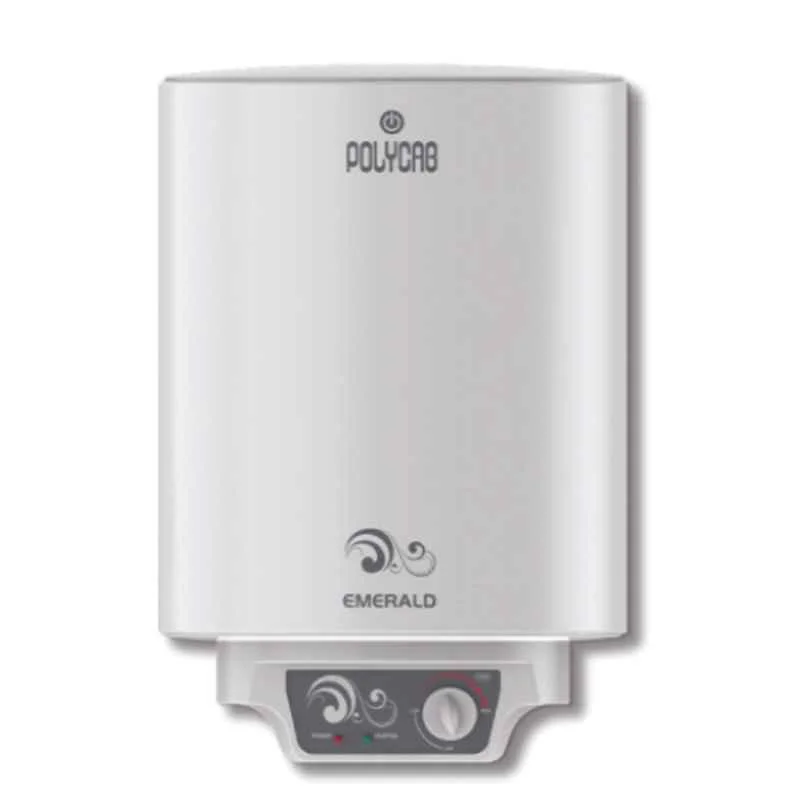 Polycab Emerald 25 Litre 2kW White GlassLine Storage Water Heater, HWHSVMB009M