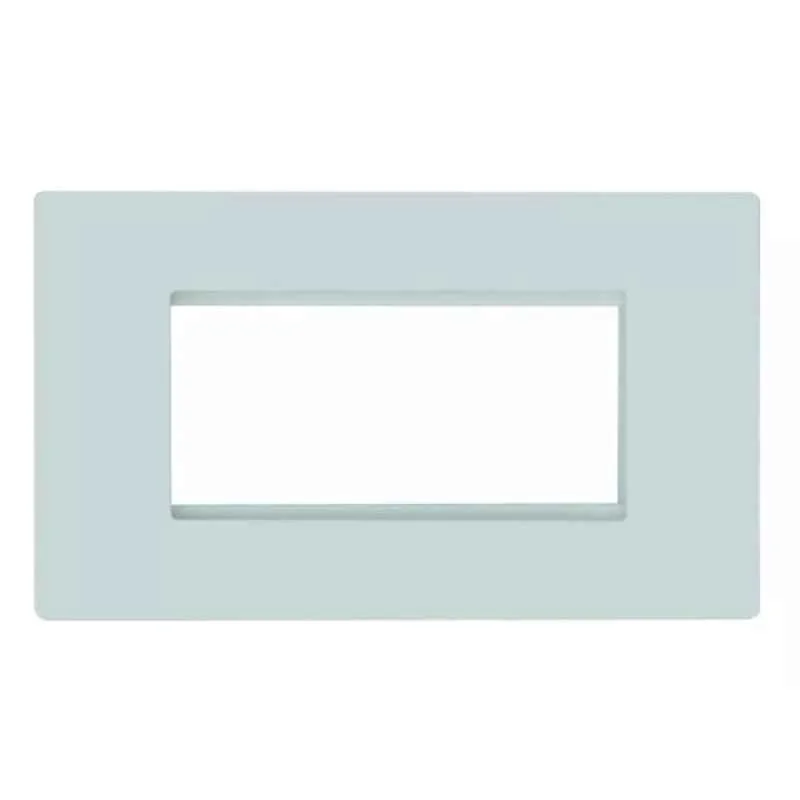 Legrand Lyncus 4 Module Classic White Cover Plate with Support Frame, 6775 04