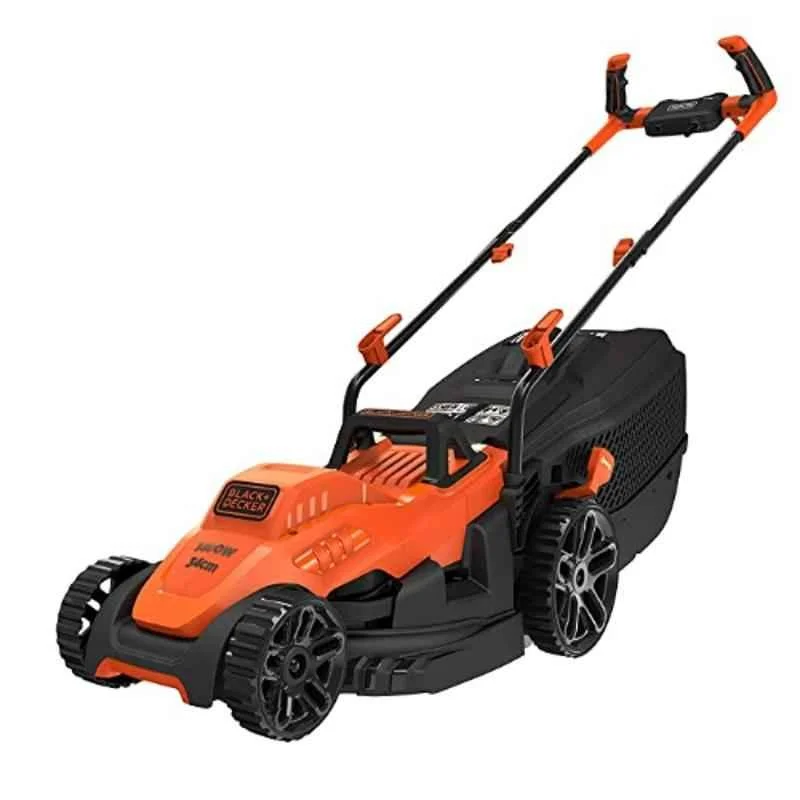 Black+Decker 1600W 38cm Electric Lawn Mower with Bike Handle, BEMW471BH