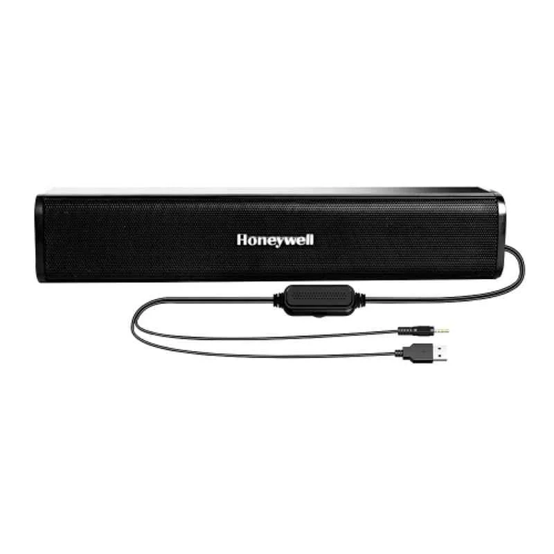 Honeywell Moxie V500 10W 2x52mm Black Wired Soundbar with Volume Control, HC000255/AUD/SB/V500/BLK