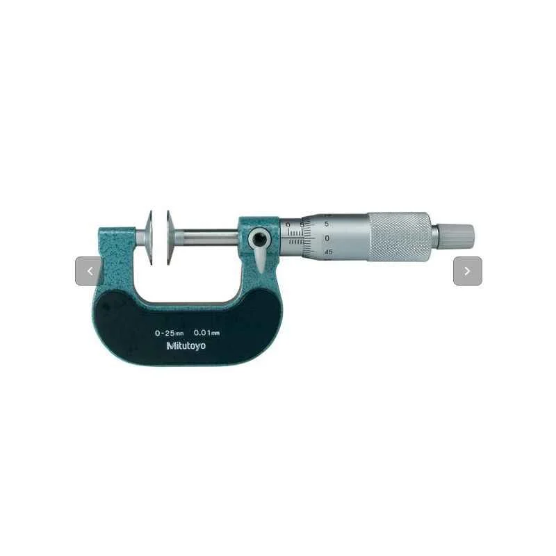 Mitutoyo Disk Micrometer, 123-104, Range: 75-100 mm