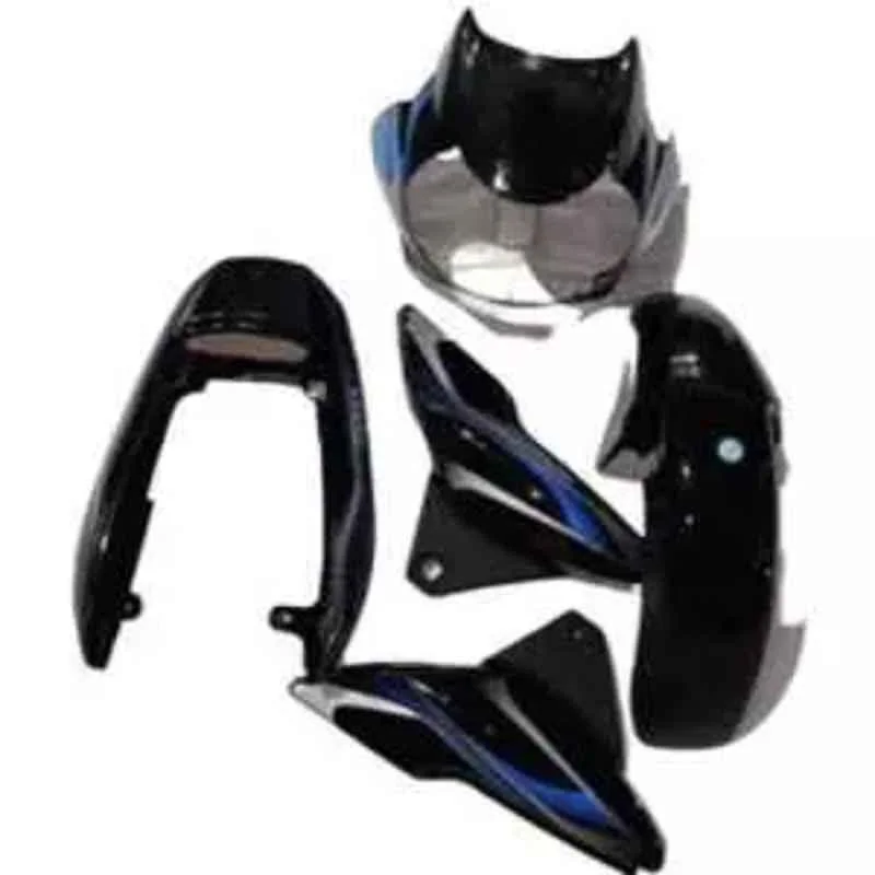 Ultra Black & Blue Full Body Kit for Bajaj Discover 100Cc Ui12, ULT-6E8QBX