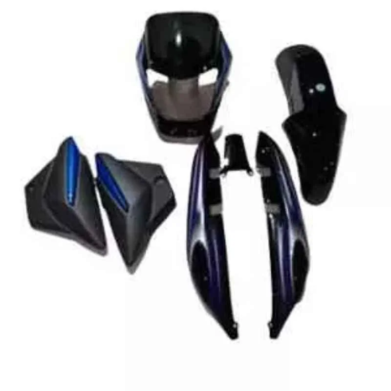 Ultra Black & Blue Full Body Kit for Bajaj Platina Ui47, ULT-O8SDQS
