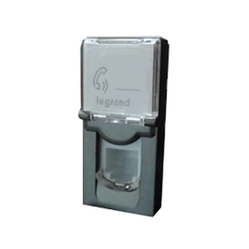 Legrand Arteor 1 Module Category 5e-UTP Square Magnesium Information Socket, 5736 29 (Pack of 20)