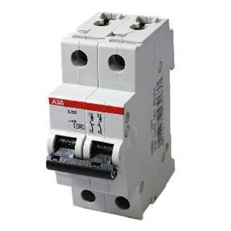 ABB 25A C Curve Double Pole Miniature Circuit Breakers, SH202M-C 25