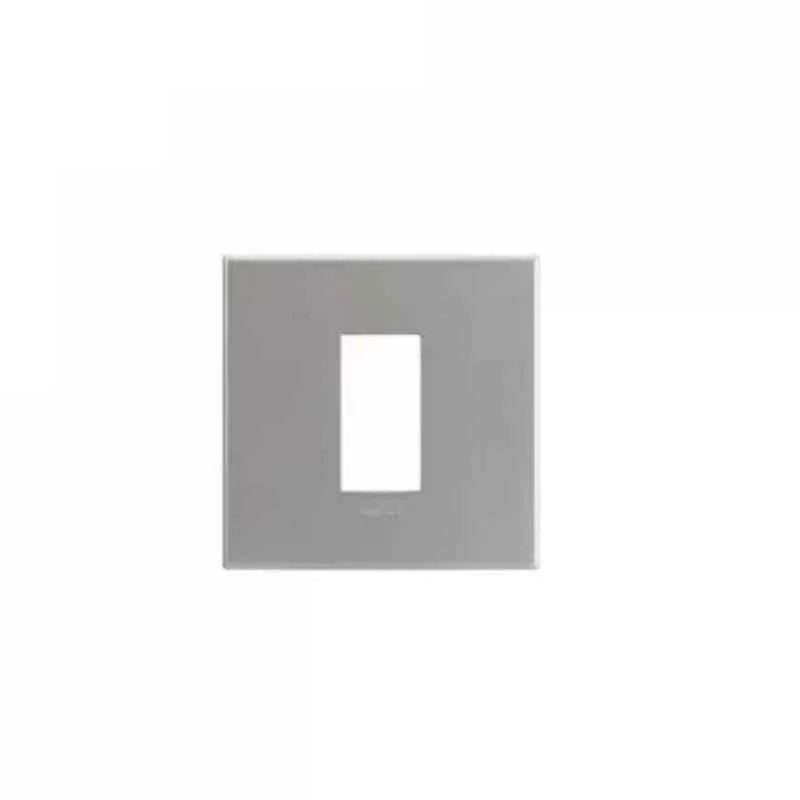 Legrand Arteor 1 Module Magnesium Cover Plate with Overmoulded Frame, 5758 11