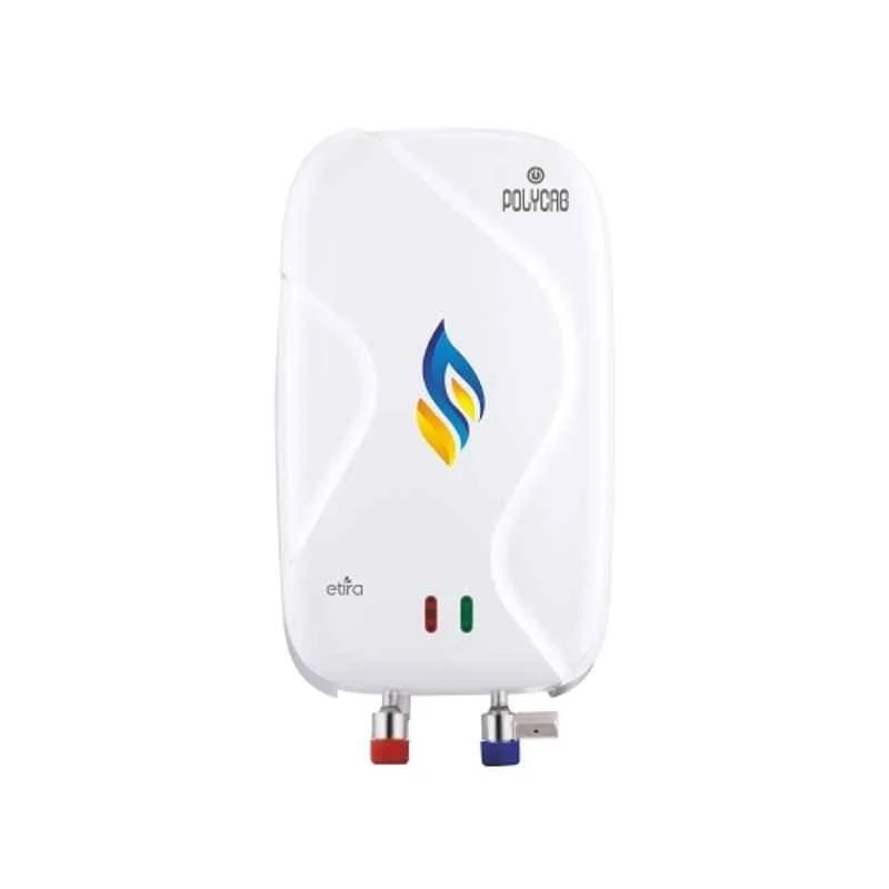 Polycab Etira 1 Litre 4500W Thermo Plastic White Instant Geyser with Multiple Layer Safety