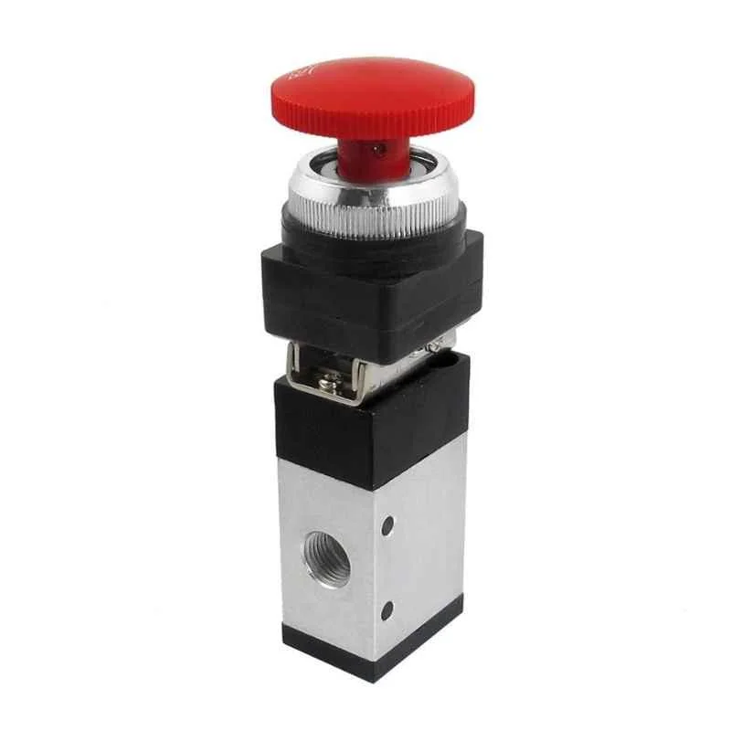 Techno 1/8 inch 3/2 Push Button valve, MSV86321PP