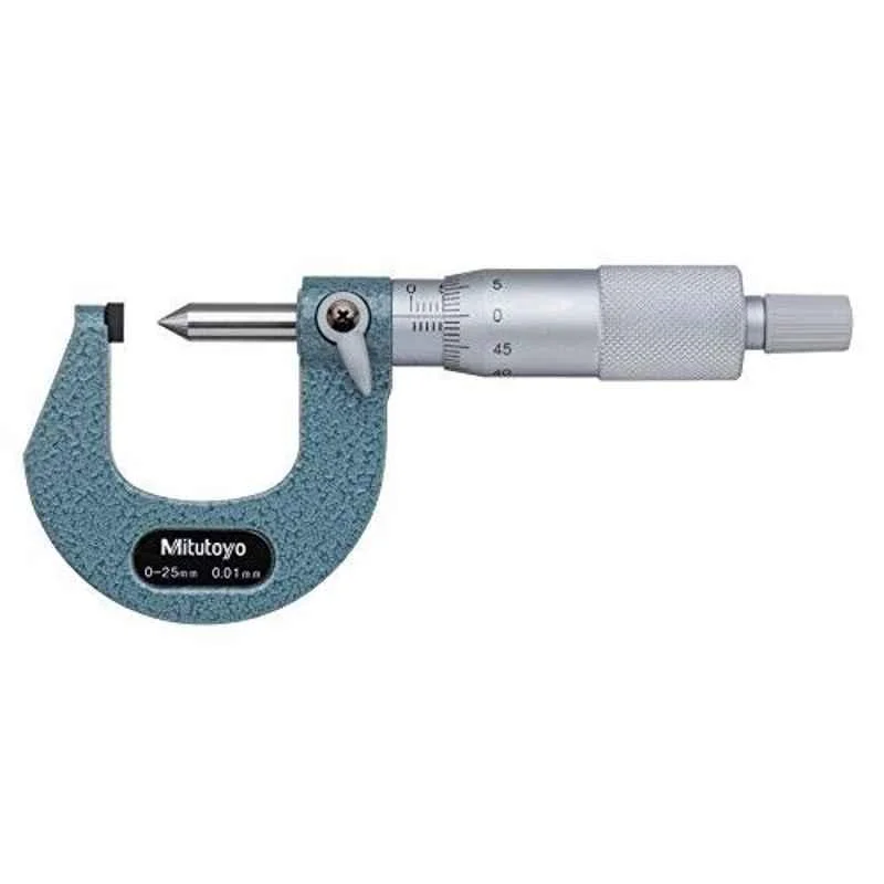 Mitutoyo 0-25mm Ratchet Stop Crimp Height Micrometer, 112-401