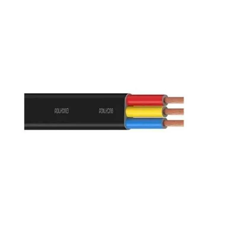 Polycab 35 Sqmm 3 Core Copper PVC Insulated Flat Submersible Cable, Length: 100 m