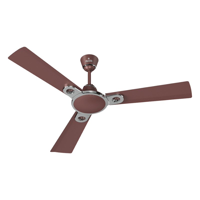 Polycab Eleganz Purocoat 75W 400rpm Espresso Brown Ceiling Fan, Sweep: 1200 mm
