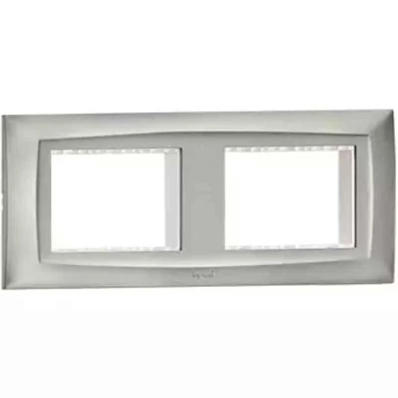 Legrand Britzy 4 Module Plastic Herb Beige Cover Plate with Frame, 6735 15