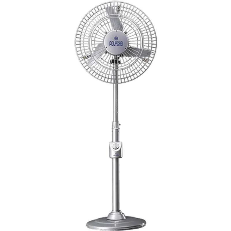 Polycab 200W Silver & Grey Air Circulator Pedestal Fan, Sweep: 600 mm
