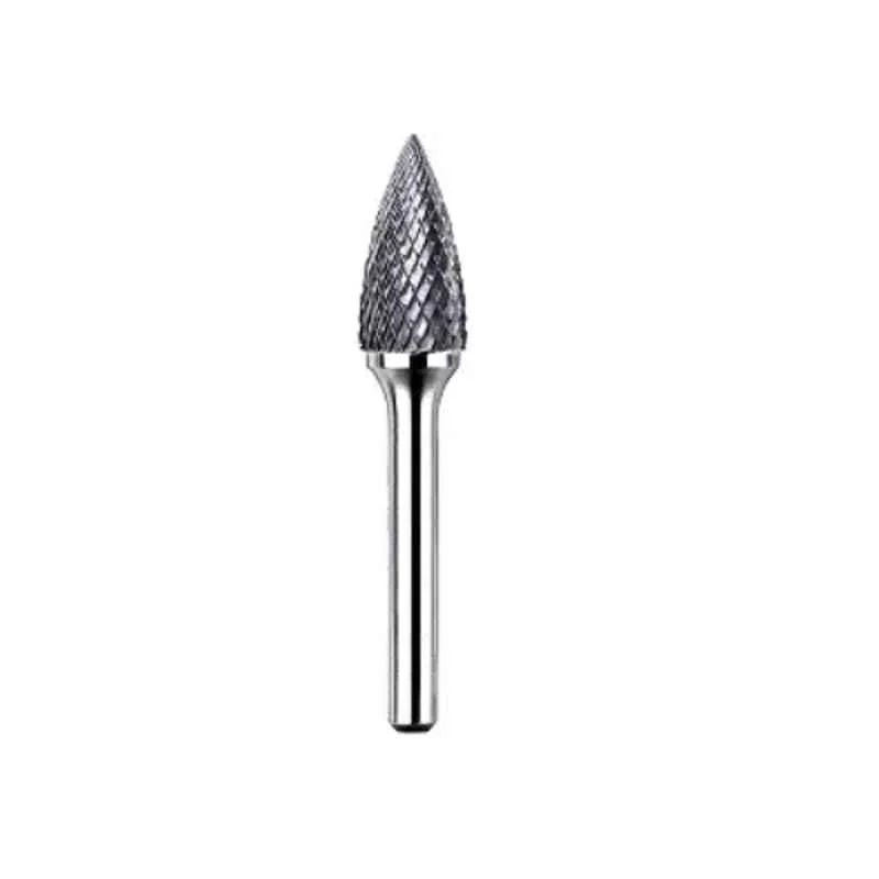 Dolphin MT-1 Tungsten Carbide Tree Pointed Rotary Burrs Overall Length: 15 mm