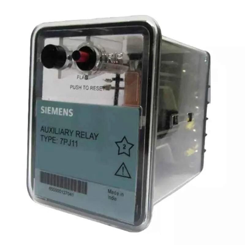 Siemens 110 VDC 3NO+2CO Auxiliary Relay with Self Reset Contact & Flag, 7PJ1111-6DA20-0AA0