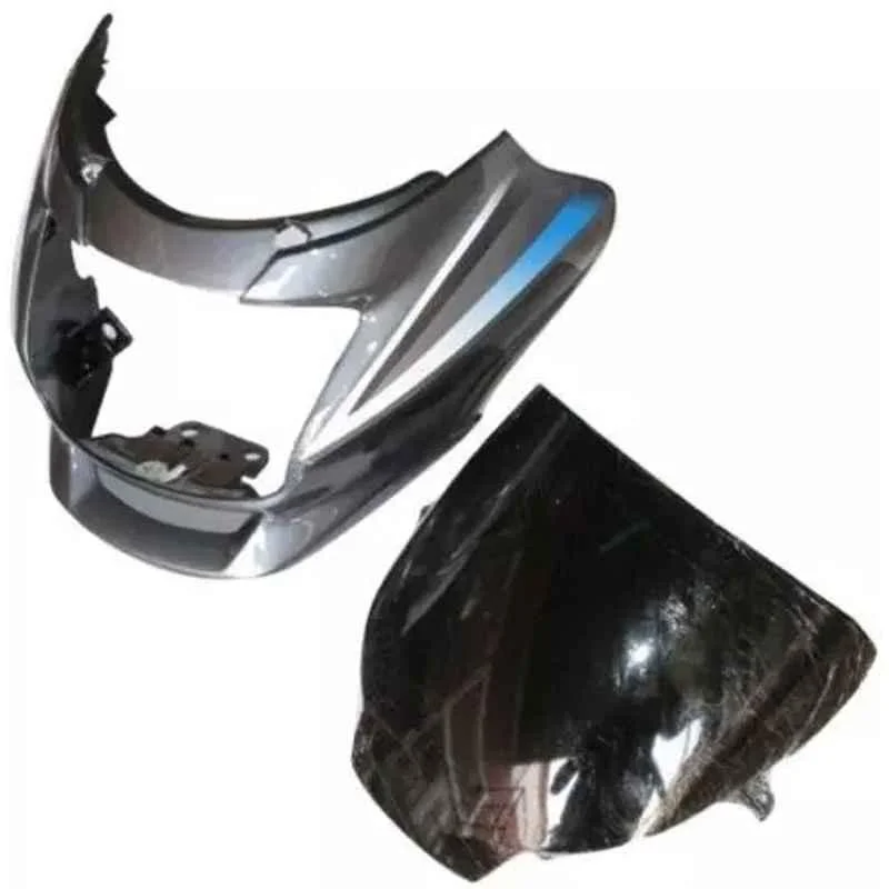 Ultra Headlight Visor for Motocorp Super Splendor Grey Uf116E, ULT-XZAHMW