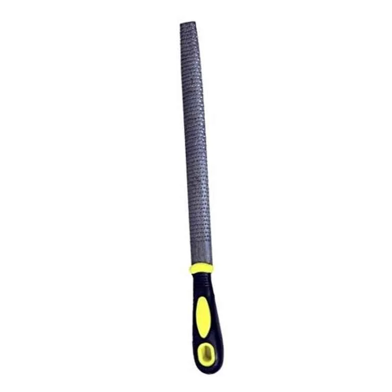 Jon Bhandari 10 inch 25mm Cast Iron Dark Grey Bastard Wood Rasp File with PVC Handle, JBT_F_04_10-inch