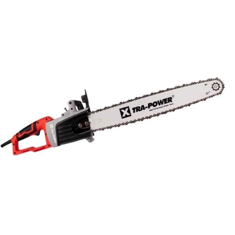 Xtra Power 2200W 22 inch Red & Black Double Insulated Electric Corded Chain Saw, XPT-460