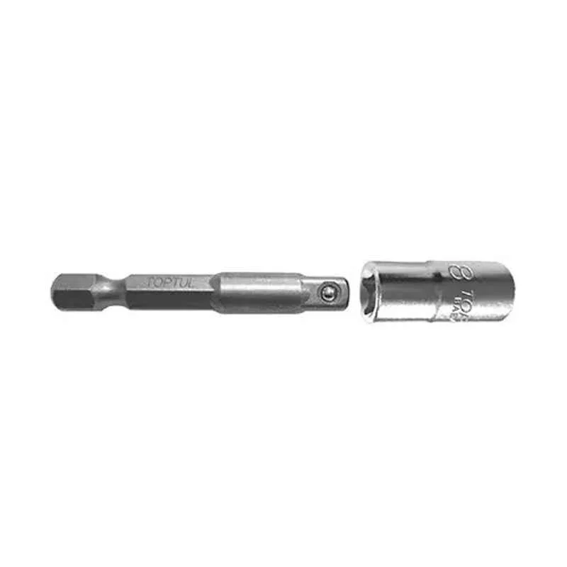 Topul 3/8 inch x 65mm Hex Shank Socket Adapter, FPKA0812
