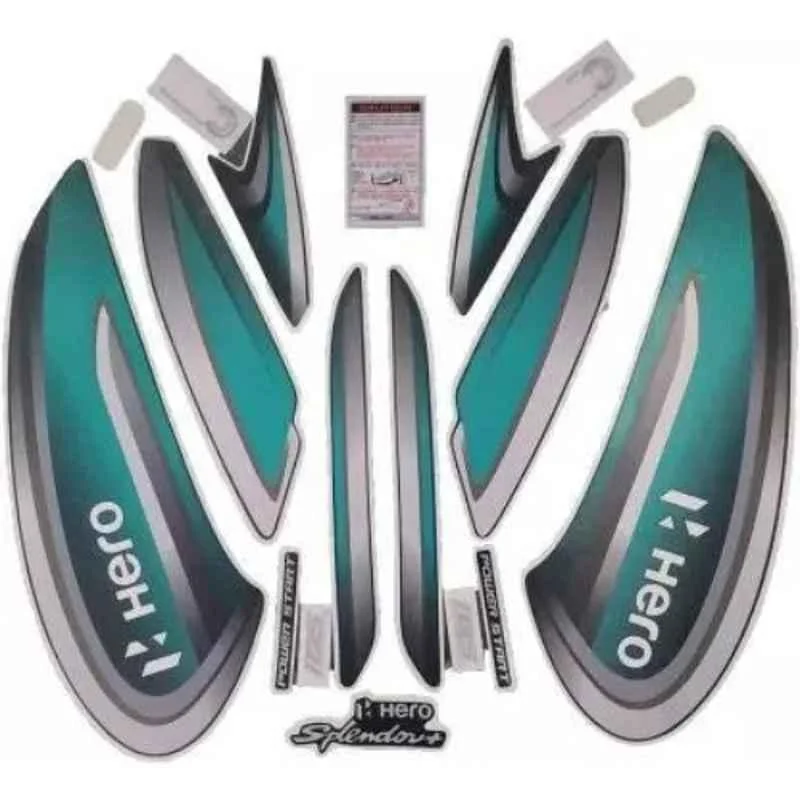 Ultra Sticker & Decal For Splendor Bs6 Grey