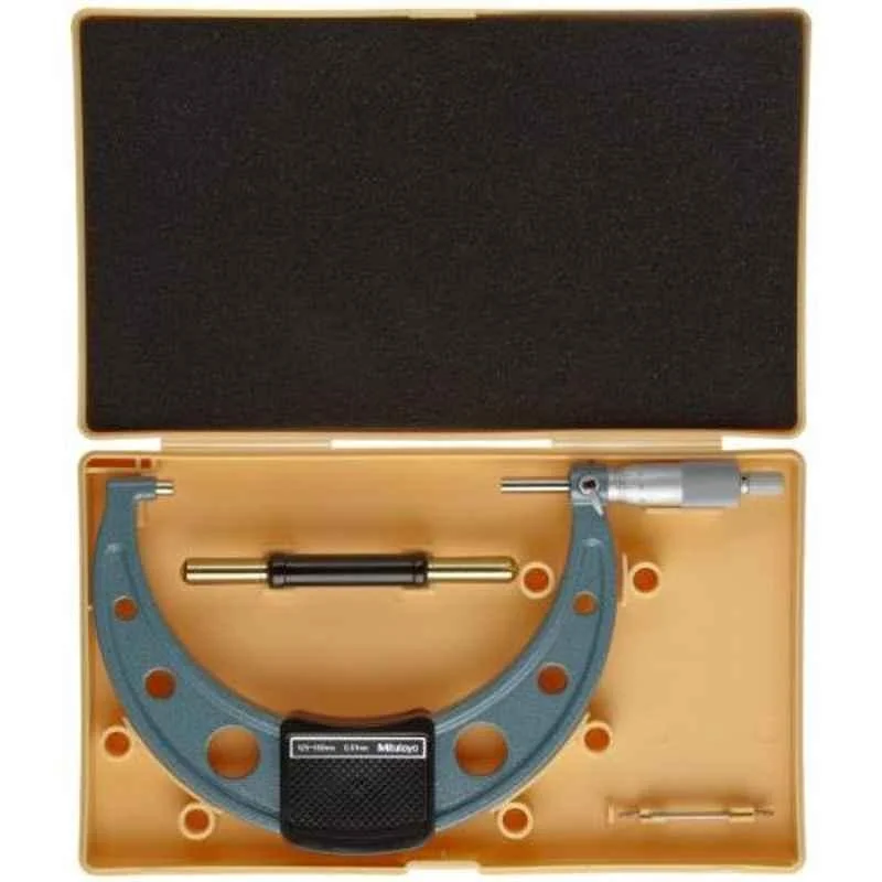 Mitutoyo 125-150mm Ratchet Stop Outside Micrometer, 103-142-10