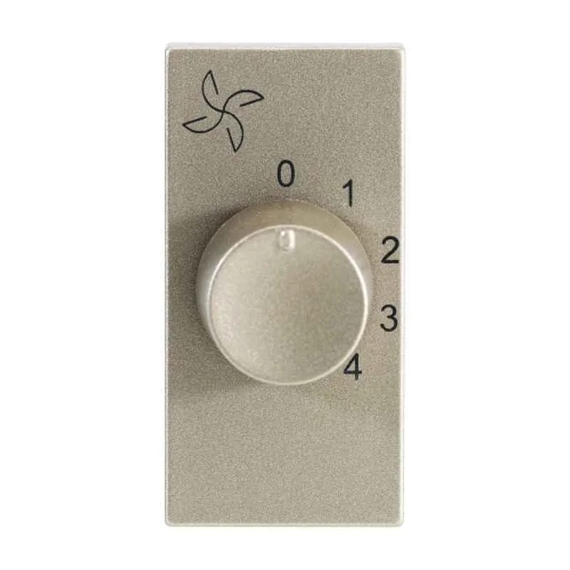 Legrand Arteor 100W 1 Module Champagne 4 Step Fan Regulator, 5748 29