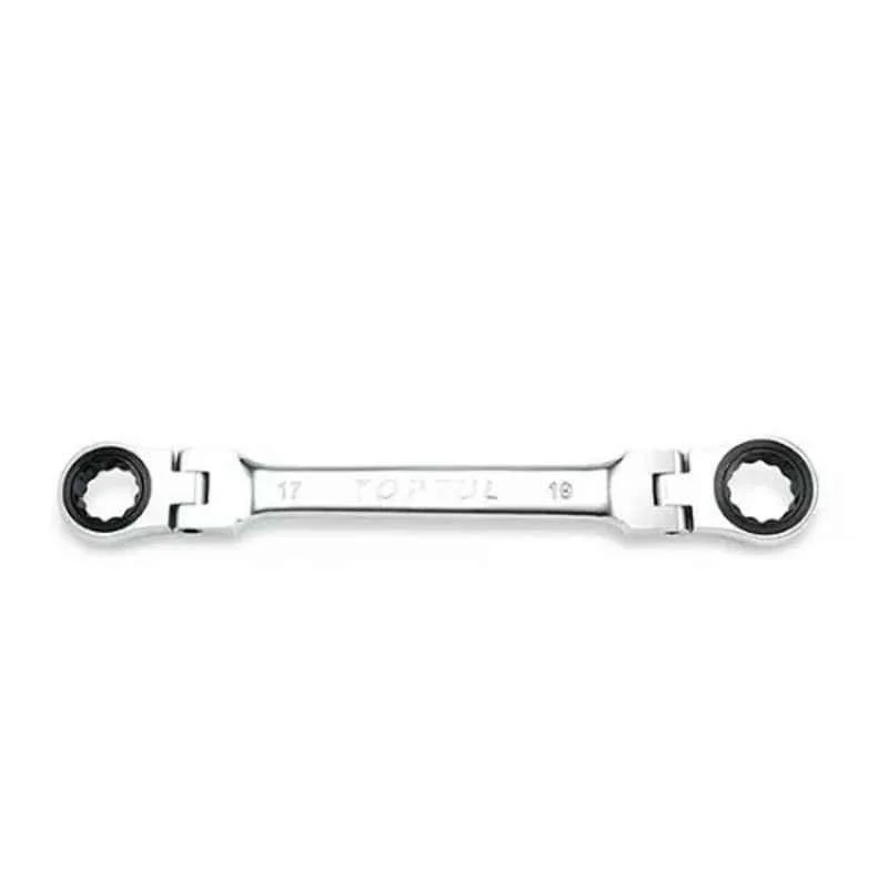 Toptul 14x15mm Double Ring Flexible Ratchet Wrench, AOAE1415