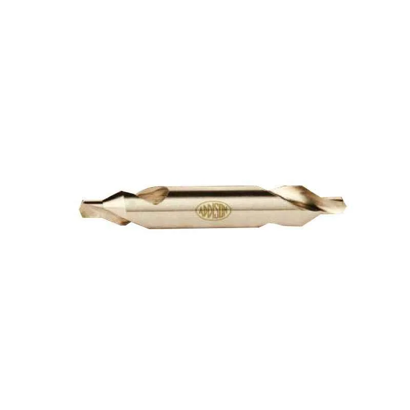 Addison 1/4 inch M35 BS3 HSS Centre Drill with Tin Coated, Pilot Diameter: 3/32 inch