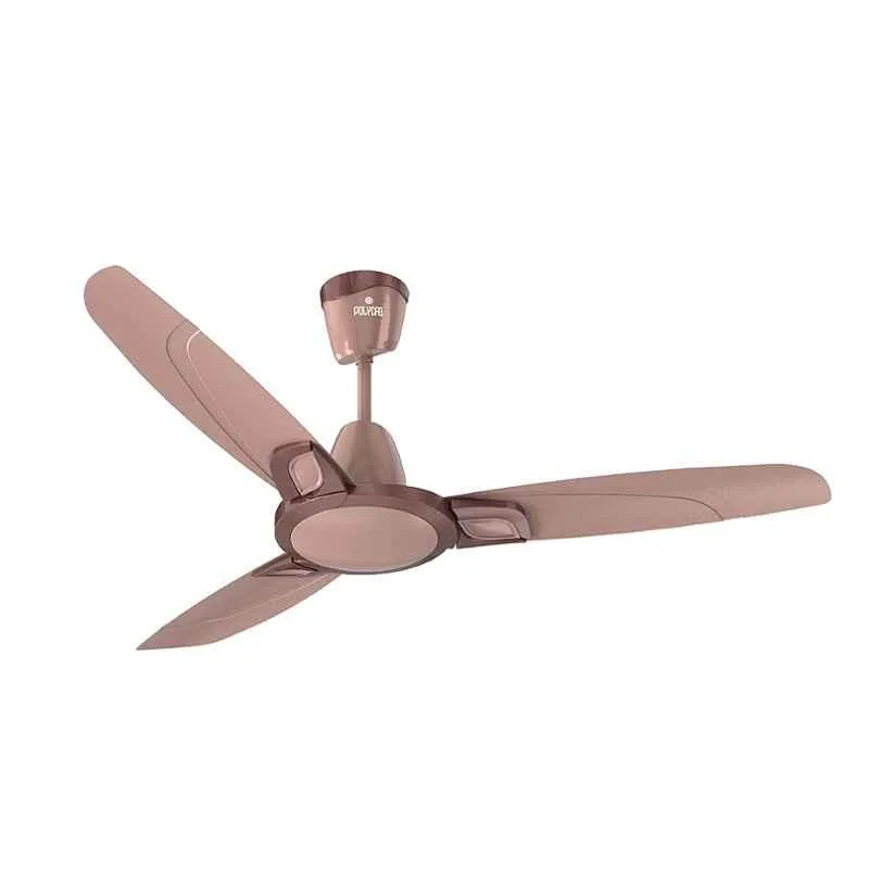 Polycab Purocoat Premium 75W 400rpm Revere Brown Copper Ceiling Fan, FCEPRST283M, Sweep: 1200 mm (Pack of 2)