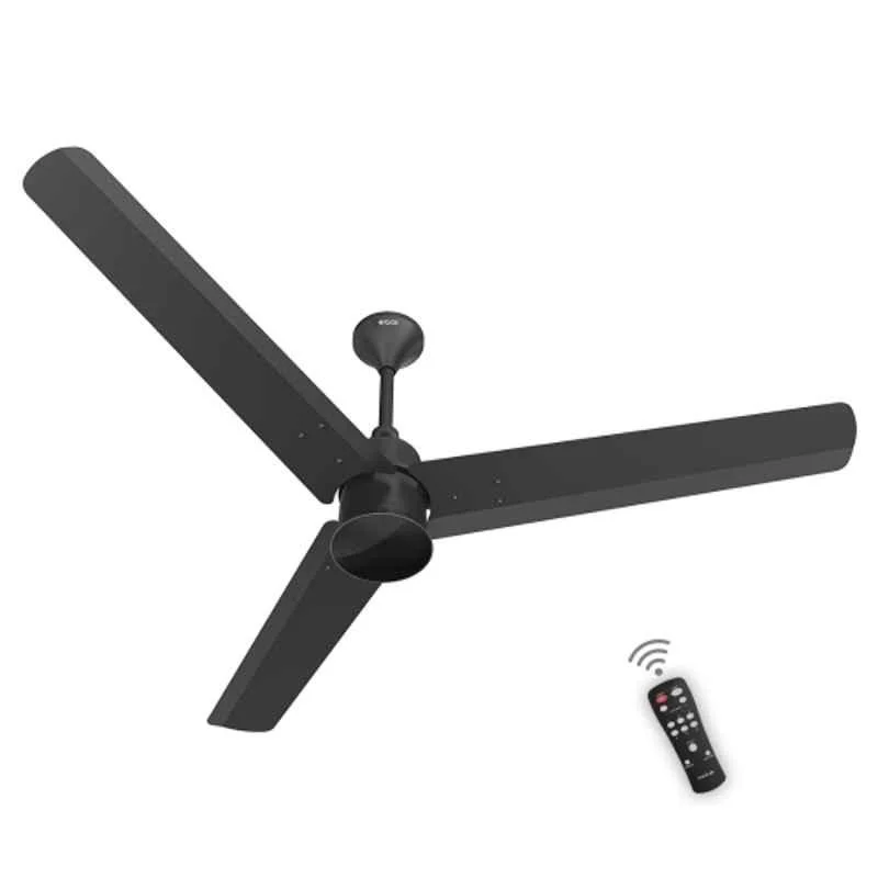 Polycab Silencio Mini 35W 25rpm 5 Star 3 Blade ?Matt Black BLDC Ceiling Fan, Sweep: 900 mm, FCBLDCES028M