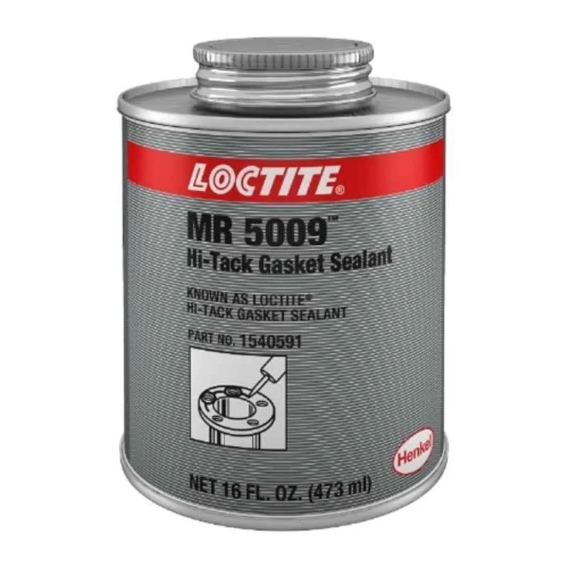 Loctite MR 5009 Hi-Tack Gasket Sealant, Red Liquid, Fast-Setting & Tacky, Resists Fluids, Bonds Rubber, Cork, Metal, Temp Resistant up to 260 deg C