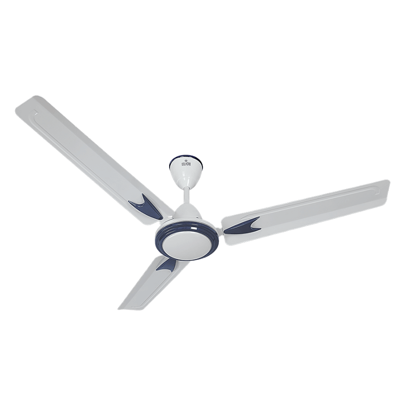 Polycab Zoomer DLX 75W 400rpm White Ceiling Fan, Sweep: 1200 mm