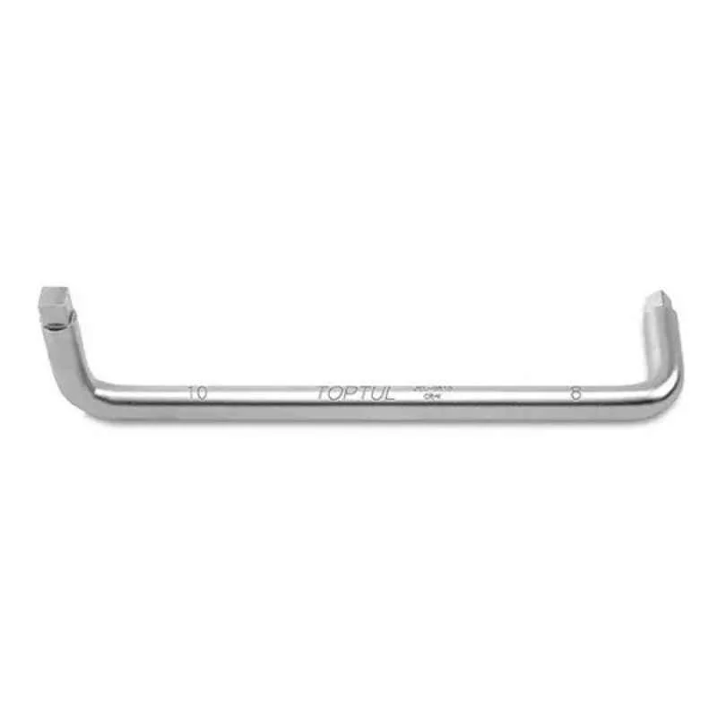 Toptul 8x10mm 230mm Chrome Vanadium Steel Oil Service Wrench, JEL-0810 (Pack of 10)